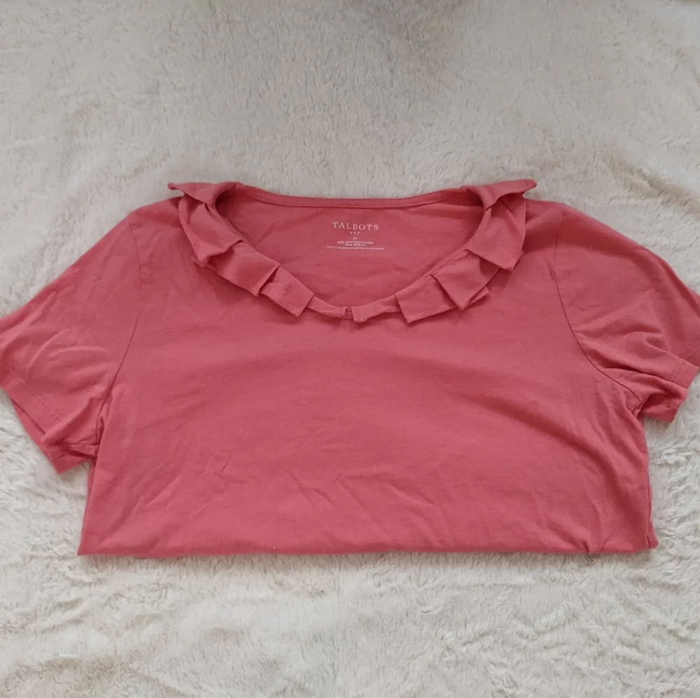 TALBOTS Ruffle Tee - Picture 5 of 5
